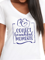 Collect Beautiful Moments - Women's V-Neck T-Shirt